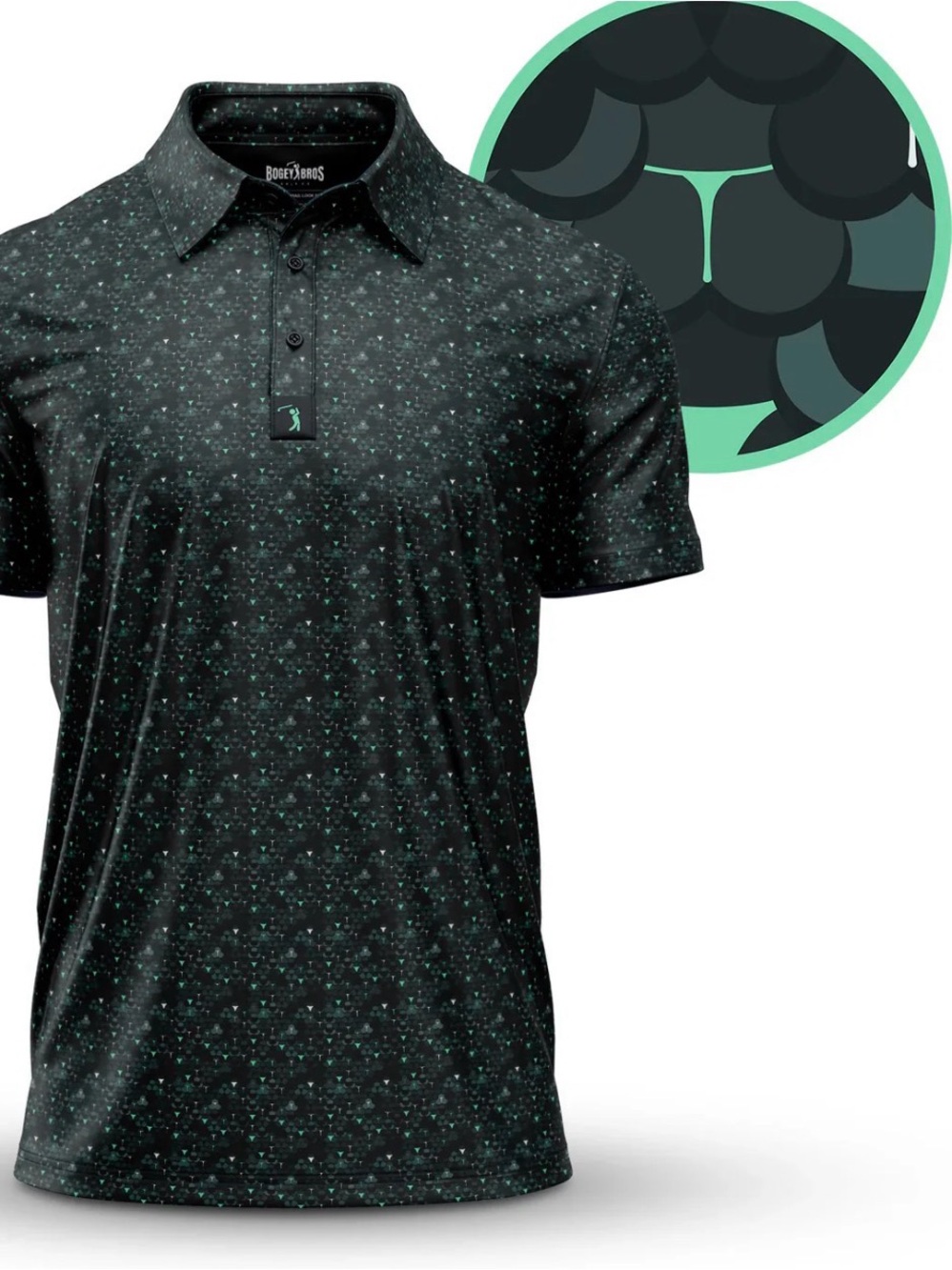 Bogey Bros Whale Tail Snake Skin Polo